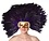 ZUCKER ZUCKER FEATHER HEADDRESS & REMOVABLE MASK SHOCKING PINK