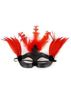 ZUCKER ZUCKER GOOSE FEATHER QUEEN OF HEARTS MASK