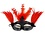 ZUCKER ZUCKER GOOSE FEATHER QUEEN OF HEARTS MASK