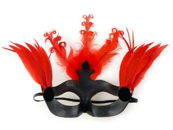 ZUCKER ZUCKER GOOSE FEATHER QUEEN OF HEARTS MASK