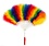 ZUCKER ZUCKER MARABOU RAINBOW FEATHER FAN