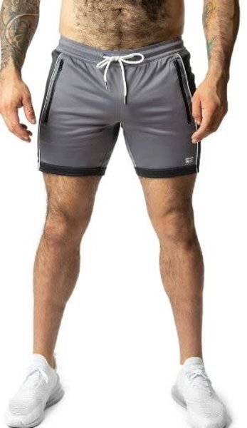 NASTY PIG NASTY PIG TREK RUGBY SHORT GREY