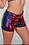 WESTERN FASHION RAINBOW SEQUIN ZIPPER SHORTS