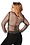 WESTERN FASHION FISHNET RHINESTONE LONG SLEEVE TOP