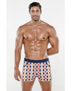 CODE 22 CODE 22 GROOVY SWIM SHORT NAVY BLUE