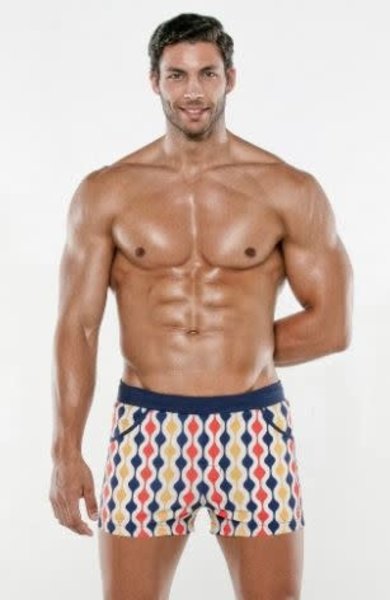 CODE 22 CODE 22 GROOVY SWIM SHORT NAVY BLUE