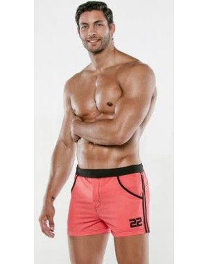 CODE 22 CODE 22 MEDLEY SWIM SHORT CORAL