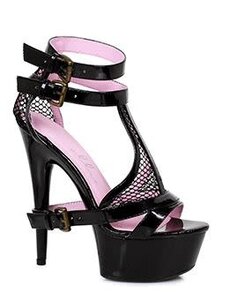 ELLIE SHOES 609-LEVI 6" DOUBLE ANKLE STRAP HEEL