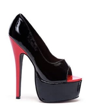 ELLIE SHOES 652-BONNIE 6.5" STILETTO HEEL OPEN TOE PUMP