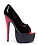 ELLIE SHOES 652-BONNIE 6.5" STILETTO HEEL OPEN TOE PUMP