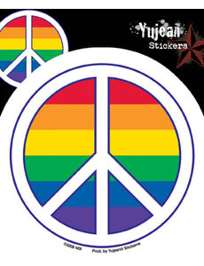 YUJEAN PRIDE PEACE SIGN STICKER