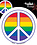 YUJEAN PRIDE PEACE SIGN STICKER