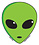 YUJEAN MINI ALIEN HEAD STICKER
