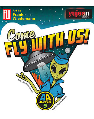 YUJEAN COME FLY WITH US STICKER