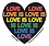 YUJEAN LOVE IS LOVE MINI HEART STICKER