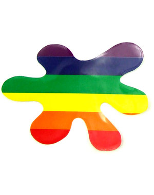  RAINBOW SPLASH STATIC CLING