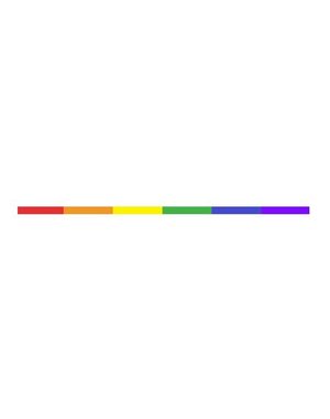  RAINBOW STRIP STICKERS, Non-Reflective - 2 ft, 3in