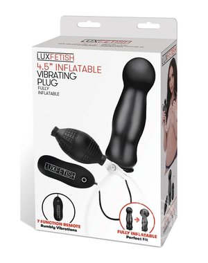 LUX FETISH LUX FETISH 4.5 INFLATABLE VIBRATING BUTT PLUG