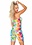 LEG AVENUE RAINBOW CAMO MESH STRAPLESS ROMPER