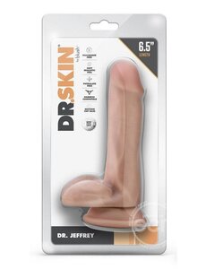 BLUSH NOVELTIES DR SKIN DR JEFFREY 6.5 DILDO WITH BALLS