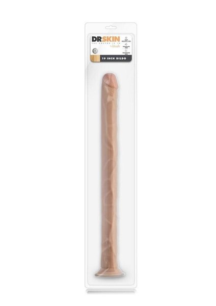 BLUSH NOVELTIES DR SKIN DILDO WITH SUCTION 19" BEIGE