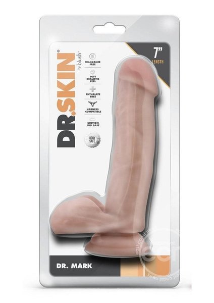 BLUSH NOVELTIES DR SKIN MR MARK 7inch DILDO