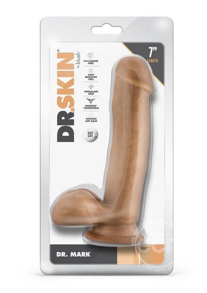 BLUSH NOVELTIES DR SKIN MR MARK 7inch DILDO