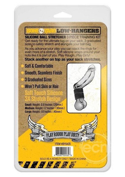 Boneyard BONEYARD LOW HANGERS 3PC SILICONE BALL STRETCHERS