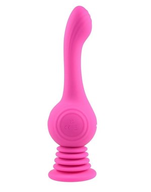 EVOLVED NOVELTIES GYRO VIBE RECHARGEABLE SILICONE WITH SUCTION CUP