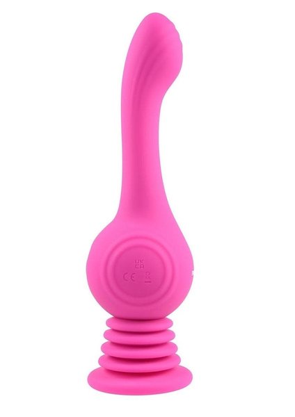 EVOLVED NOVELTIES GYRO VIBE RECHARGEABLE SILICONE WITH SUCTION CUP