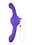 EVOLVED NOVELTIES OUR GYRO VIBE RECHARGEABLE SILICONE DUAL ENDED PURPLE VIBRATOR