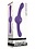 EVOLVED NOVELTIES OUR GYRO VIBE RECHARGEABLE SILICONE DUAL ENDED PURPLE VIBRATOR