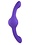 EVOLVED NOVELTIES OUR GYRO VIBE RECHARGEABLE SILICONE DUAL ENDED PURPLE VIBRATOR