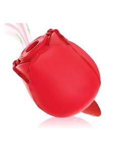 ICON BRANDS WILD ROSE & TONGUE RECHARGEABLE SILICONE CLITORAL SUCTION