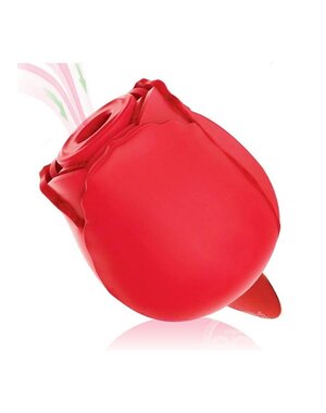 ICON BRANDS WILD ROSE & TONGUE RECHARGEABLE SILICONE CLITORAL SUCTION