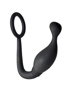 NASSTOYS BUTTS UP P-SPOT PLEASURE SILICONE ANAL PLUG & COCK RING