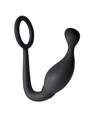 NASSTOYS BUTTS UP P-SPOT PLEASURE SILICONE ANAL PLUG & COCK RING