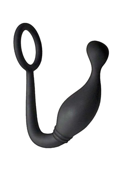 NASSTOYS BUTTS UP P-SPOT PLEASURE SILICONE ANAL PLUG & COCK RING