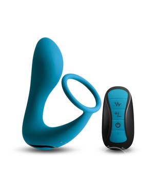 Renegade RENEGADE SLINGSHOT 2 TEAL RECHARGEABLE COCK RING & PROSTATE PLUG WITH REMOTE