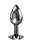 PLAYBOY TUX METAL ANAL PLUG BLACK