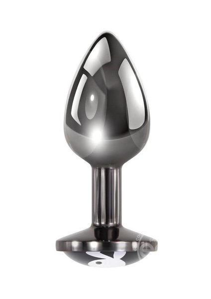 PLAYBOY TUX METAL ANAL PLUG BLACK