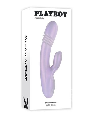  PLAYBOY BUMPING BUNNY RECHARGEABLE SILICONE RABBIT VIBRATOR