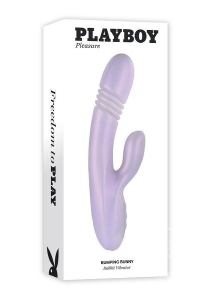 PLAYBOY BUMPING BUNNY RECHARGEABLE SILICONE RABBIT VIBRATOR