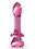 PIPEDREAM PRODUCTS ICICLES No 82 TEXTURED GLASS JUICER ANAL PROBE WITH HEART HANDLE