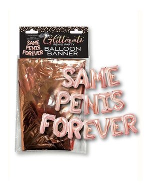 Little Genie Productions GLITTERATI SAME PENIS BALLOON BANNER