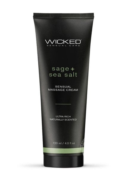 WICKED WICKED SENSUAL MASSAGE CREAM SAGE & SEA SALT