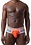 NASTY PIG NASTY PIG XPOSED CLASSIC BRIEF FLAME ORANGE/WOLF GREY