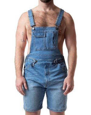 NASTY PIG NASTY PIG OVERALL JEAN SHORT LIGHT BLUE