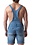 NASTY PIG NASTY PIG OVERALL JEAN SHORT  LIGHT BLUE