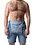 NASTY PIG NASTY PIG OVERALL JEAN SHORT  LIGHT BLUE